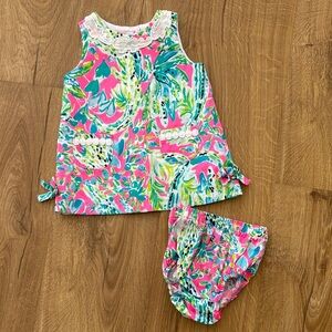 Lilly Pulitzer Baby Dress Set 6-12 Months NWOT